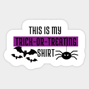 Trick or treat Halloween tshirt Sticker